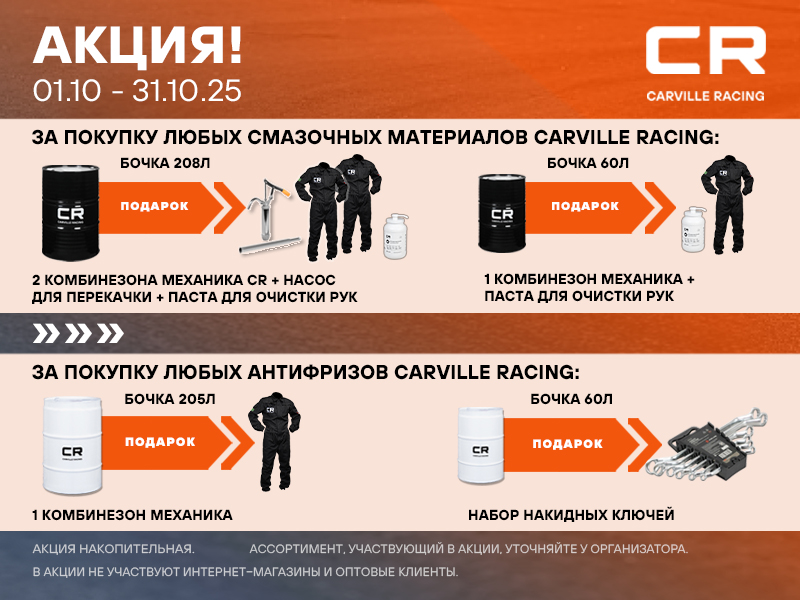 АКЦИЯ CARVILLE RACING